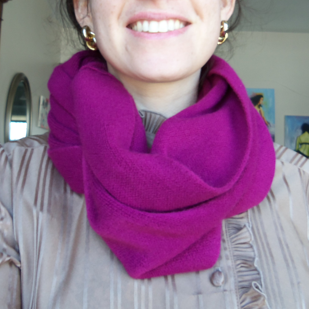 Brand New Magenta Inifinity Scarf
